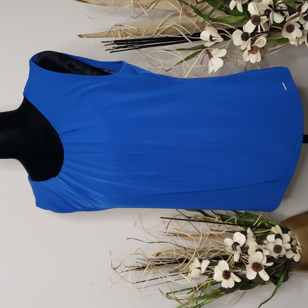 Calvin Klein Jewel Neck Sleeveless Top